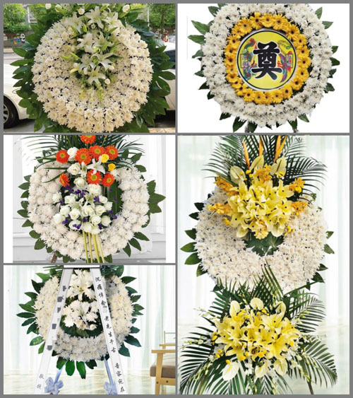 广东揭阳市普宁市里湖镇冷美村花圈速递